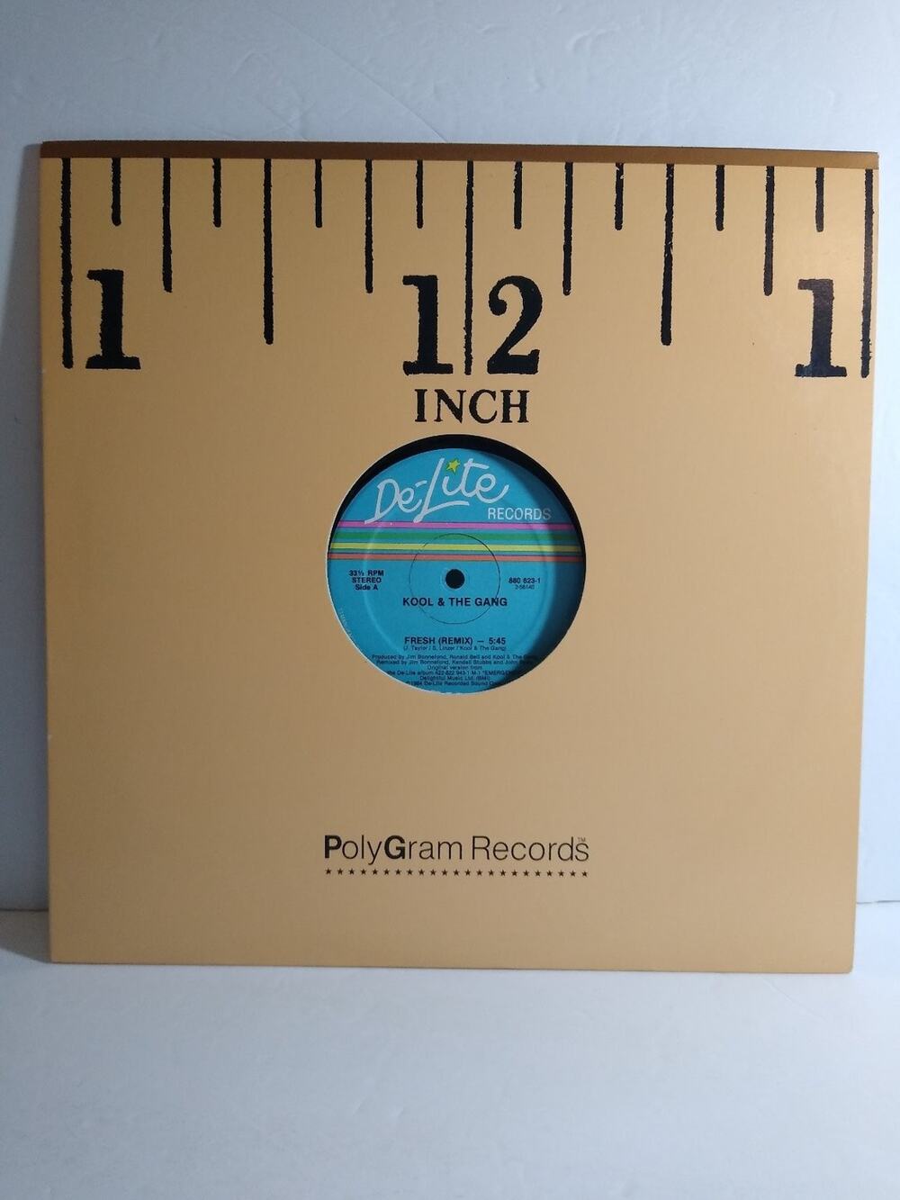 Kool & The Gang – Fresh 12" Single Record 1984 De-Lite R&B Soul 33 RPM Near Mint